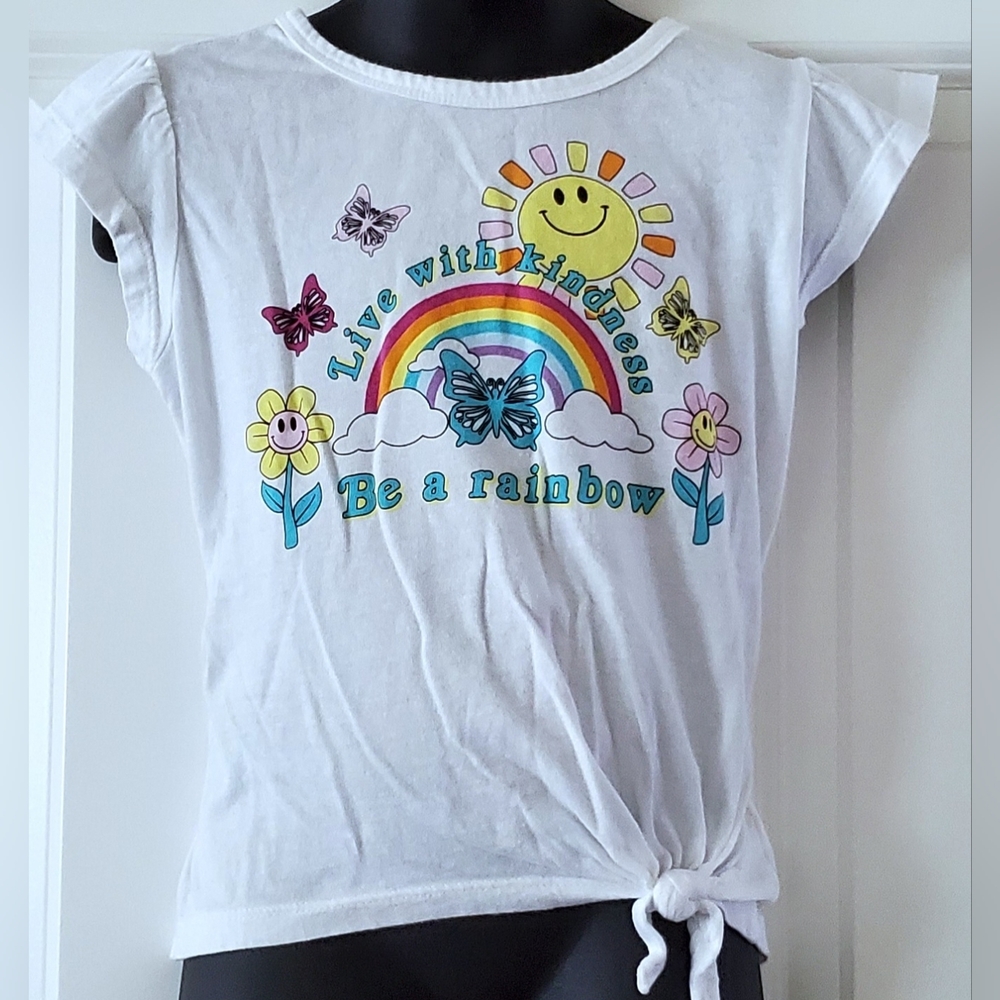 2/$10 - Girl's Flutter Sleeve Fashion Tee